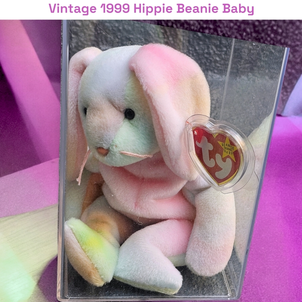 Vintage Beanie Baby HIPPIE